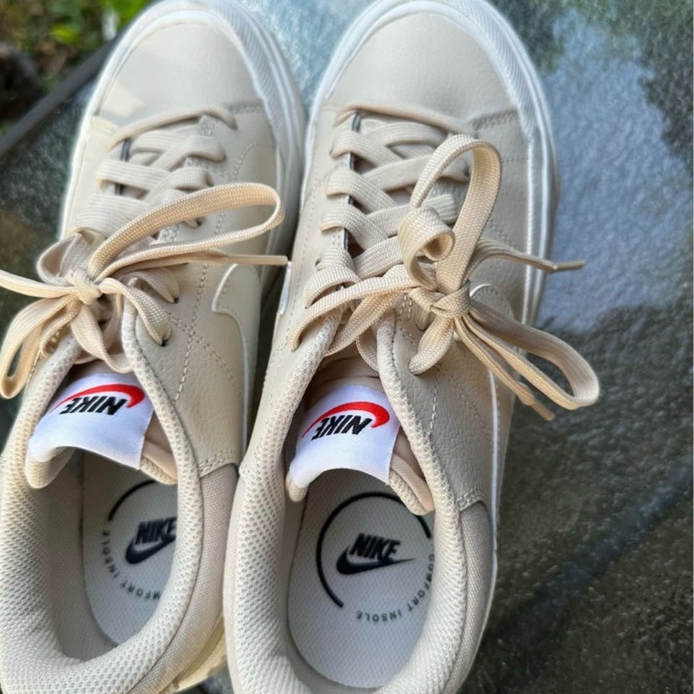 Nike Court Legacy Beige Low-Top Sneakers